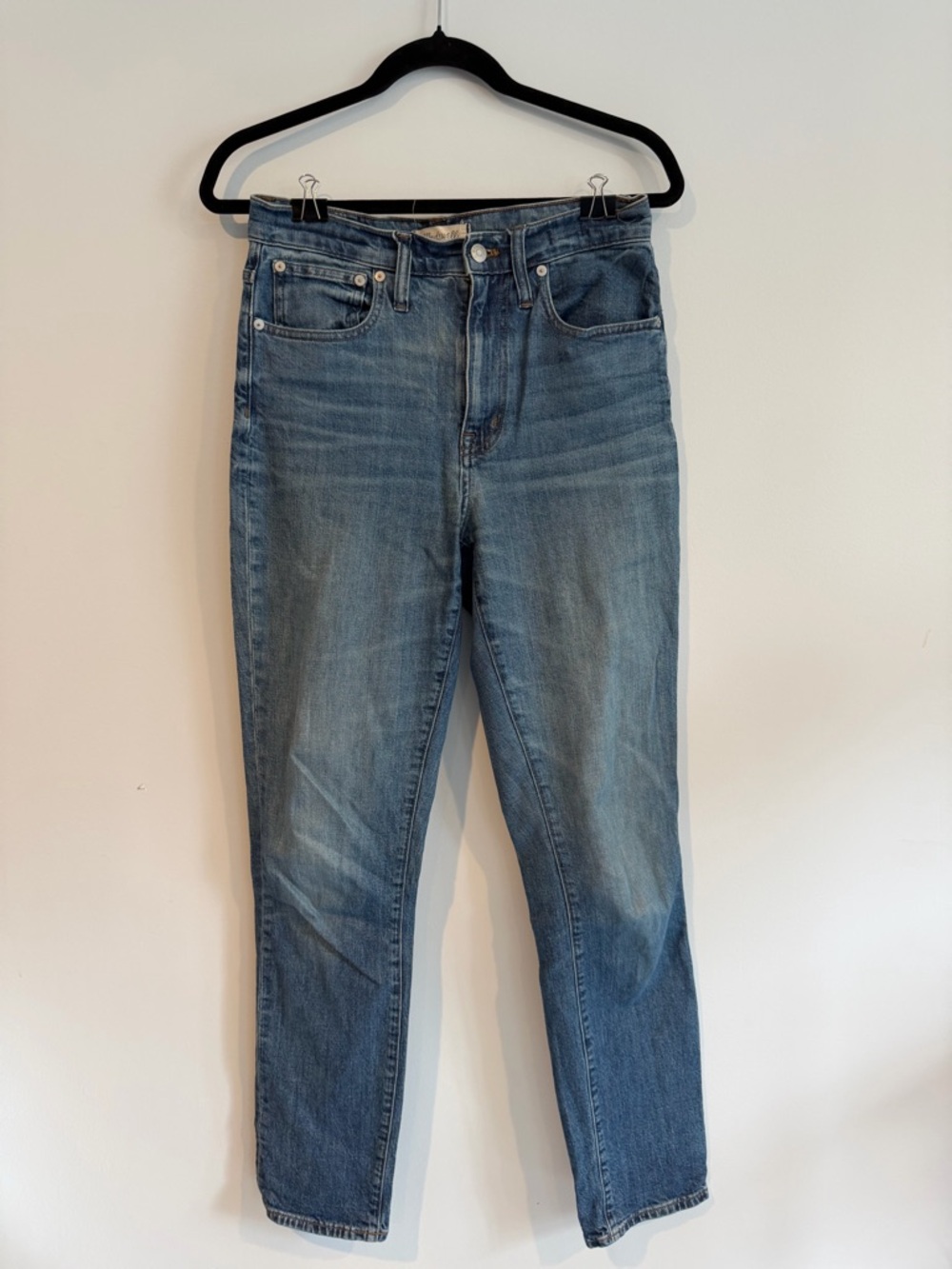 Madewell The High-Rise Slim Boyjean in Faded Blue (27 Tall)